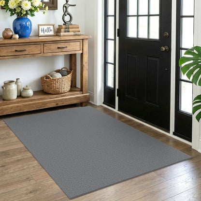EARTHALL Washable Area Rug, Non Slip Entryway Rug, 4x6 Ft, Sand/Beige