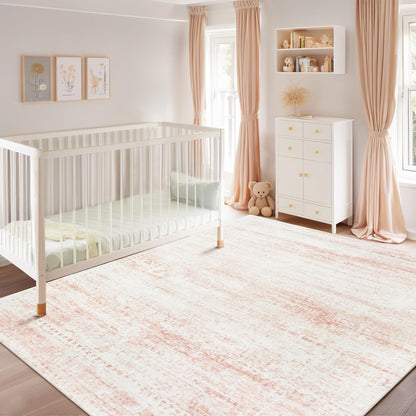 Washable Rugs 8x10 Area Rug for Living Room,Bedroom,Dining Room-Beige Green
