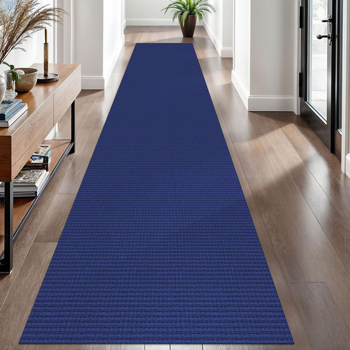 EARTHALL Woven Area Rug 3x5 Ft Washable Rugs for Entryway Braided Non Slip Rubber Backed Throw Rugs Door Mat Indoor Outdoor Entrance Cotton Carpet for Kitchen Foyer Front Door, Orange/Tan/Brown
