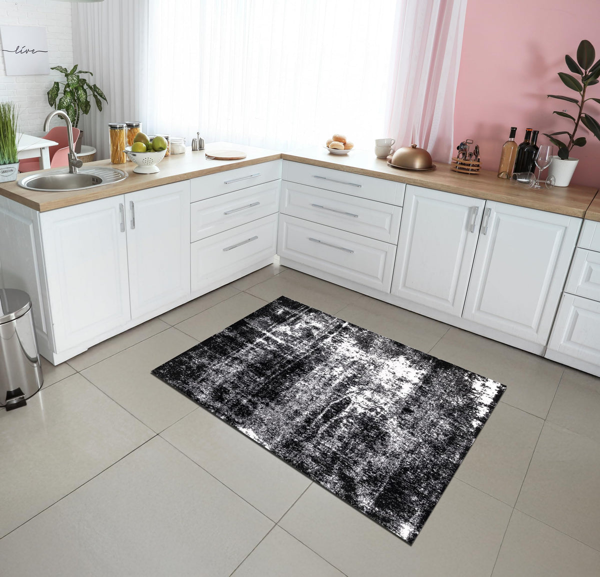 Keen Home Design Abstract Non-Shedding Area Rug, Soft Thick Pile, 10x14