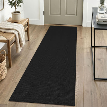 IOHOUZE Washable Area Rug 3x5 Non Slip Rubber Backed Woven Rugs for Entryway Rugs Indoor Outdoor Doormat Throw Rug Floor Carpet for Entrance Kitchen Front Door, Olive Green/Earthy Green