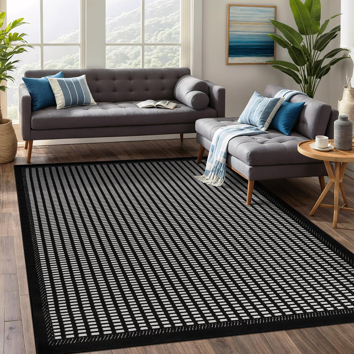Beverly Rug Micro Loop Large Area Rug White 10x14 Modern Luxury Trellis Geometric Durable Indoor Area Rugs for Living Dining Room Office Stain Resistant Non Shedding Casual Indoor Carpet White 10x14