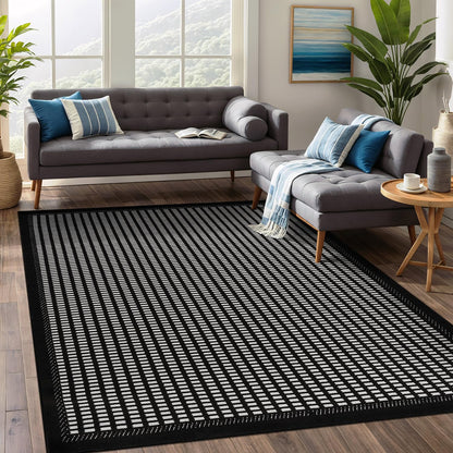 Beverly Rug Micro Loop Large Area Rug White 10x14 Modern Luxury Trellis Geometric Durable Indoor Area Rugs for Living Dining Room Office Stain Resistant Non Shedding Casual Indoor Carpet White 10x14