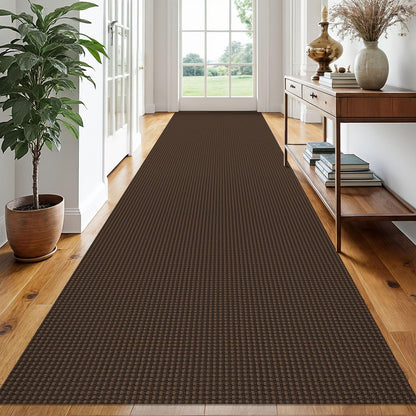 EARTHALL Woven Area Rug 3x5 Ft Washable Rugs for Entryway Braided Non Slip Rubber Backed Throw Rugs Door Mat Indoor Outdoor Entrance Cotton Carpet for Kitchen Foyer Front Door, Orange/Tan/Brown