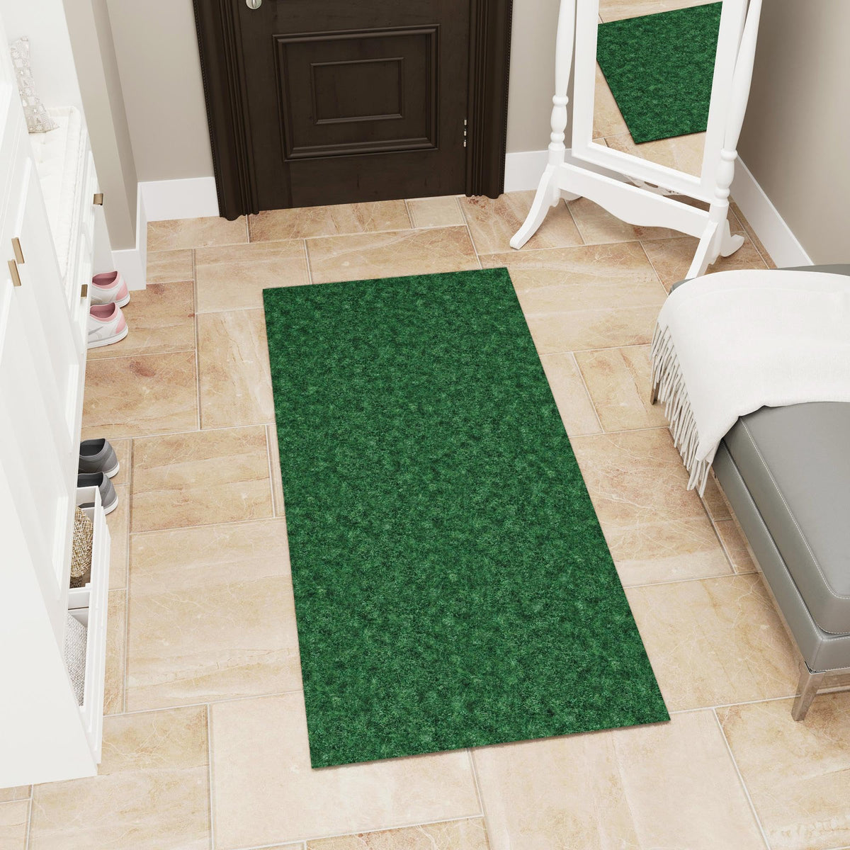 Ottomanso 5x7 Large Waterproof Floor Mat, Non-Slip Indoor Outdoor Door Mat