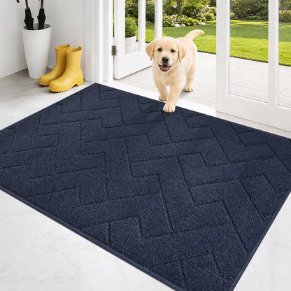 PURRUGS Dirt Trapping Door Mat Indoor Entrance, 32" x 47", Taupe