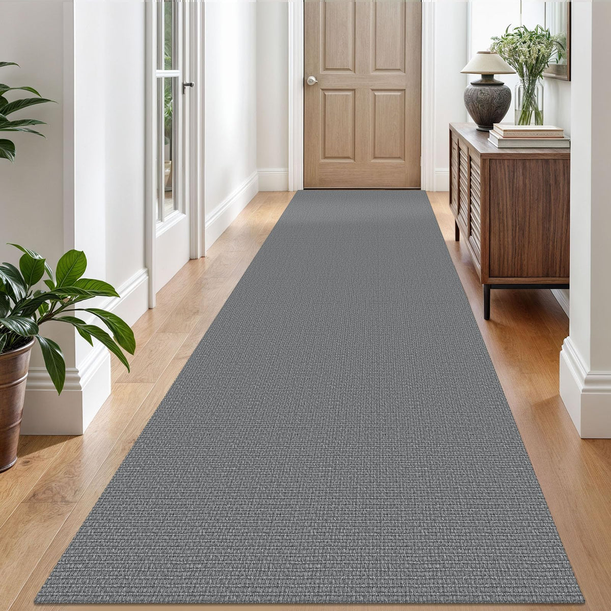 EARTHALL Washable Area Rug, Non Slip Entryway Rug, 4x6 Ft, Sand/Beige