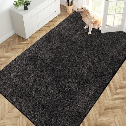 PURRUGS Dirt Trapping Indoor Door Mat, 31.5" x 47", Charcoal