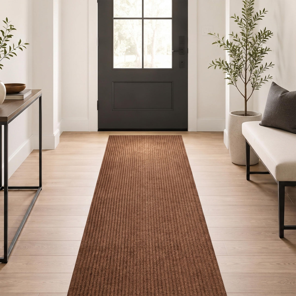 Ottomanso 5x7 Large Waterproof Floor Mat, Non-Slip Indoor Outdoor Door Mat