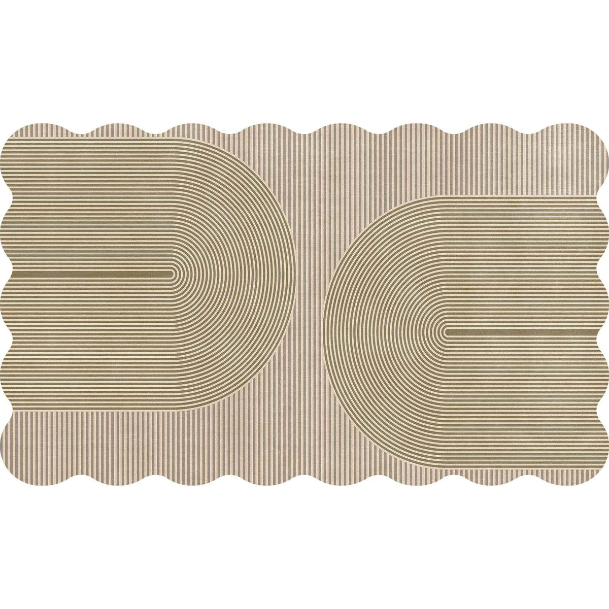 Easy Jute Rug for Pet Homes: 4x6 Outdoor Rug - Geometric Arch Pattern
