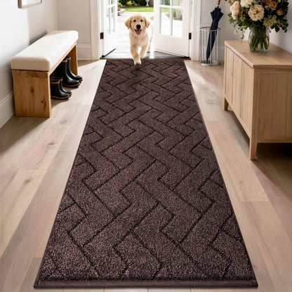 PURRUGS Dirt Trapping Door Mat Indoor Entrance, 32" x 47", Taupe