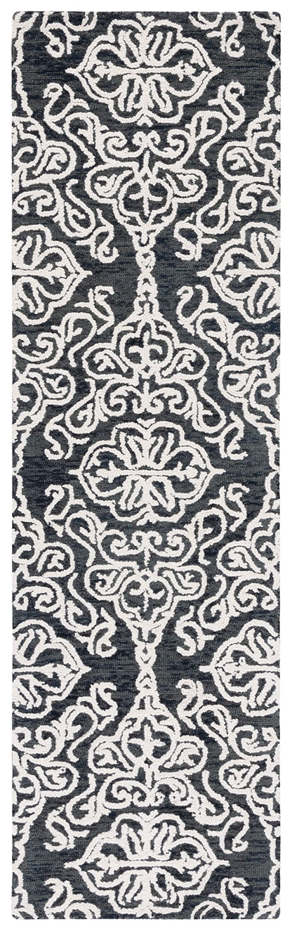 SAFAVIEH Blossom Collection Area Rug - 9' x 12', Beige & Ivory, Handmade Wool, Ideal for High Traffic Areas in Living Room, Bedroom (BLM112B)