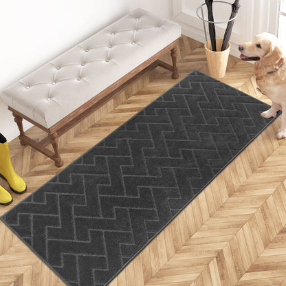 PURRUGS Dirt Trapping Door Mat Indoor Entrance, 32" x 47", Taupe