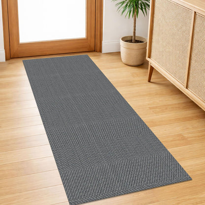 IOHOUZE Washable Area Rug 3x5 Non Slip Rubber Backed Woven Rugs for Entryway Rugs Indoor Outdoor Doormat Throw Rug Floor Carpet for Entrance Kitchen Front Door, Olive Green/Earthy Green