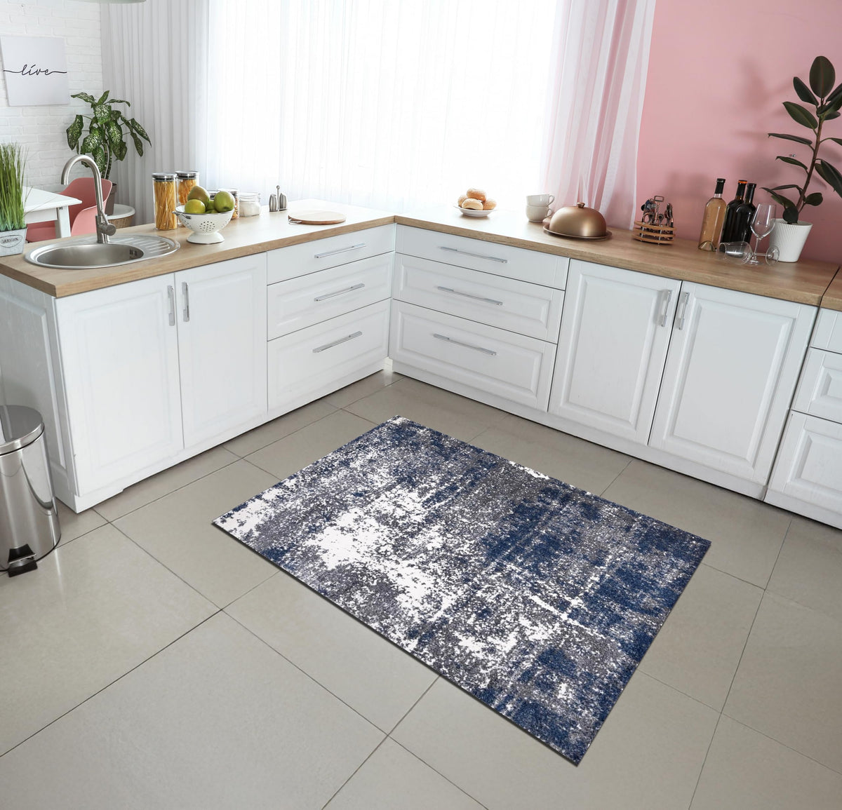 Keen Home Design Abstract Non-Shedding Area Rug, Soft Thick Pile, 10x14
