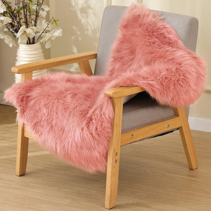 ORINOVA White Faux Sheepskin Shag Fur Runner Rugs for Living Room Bedroom Fluffy Washable Furry Area Rug 2x6 Nursery Rug Teen Room Décor
