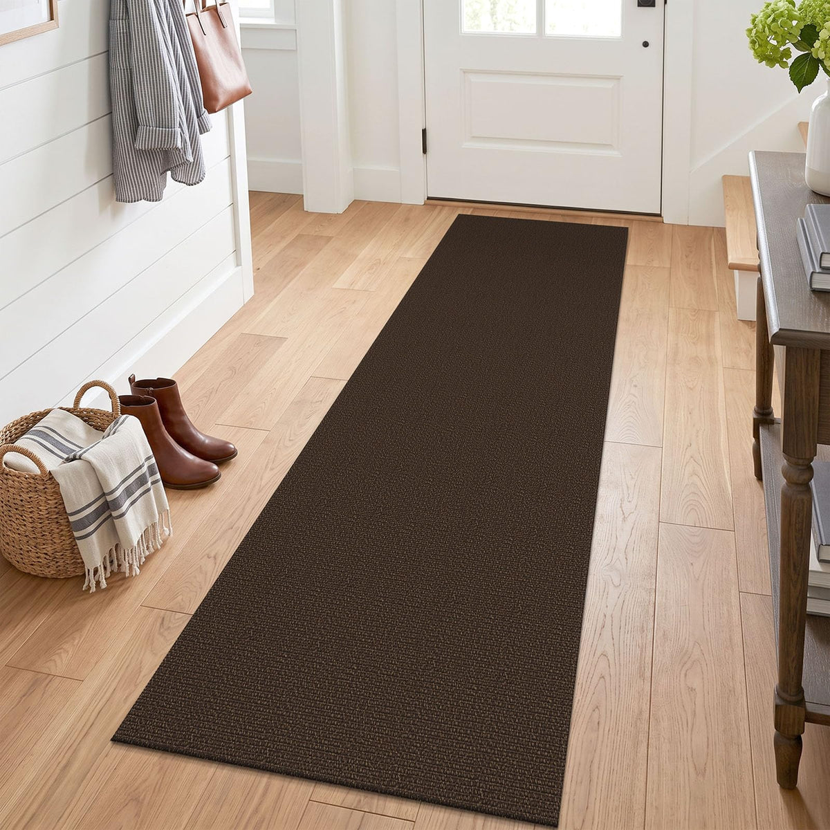 Lansny 2x3 ft Small Boho Washable Entryway Area Rug Non Slip Kitchen Runner