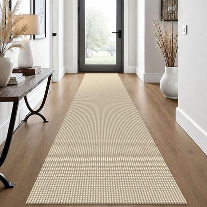 EARTHALL Woven Area Rug 3x5 Ft Washable Rugs for Entryway Braided Non Slip Rubber Backed Throw Rugs Door Mat Indoor Outdoor Entrance Cotton Carpet for Kitchen Foyer Front Door, Orange/Tan/Brown