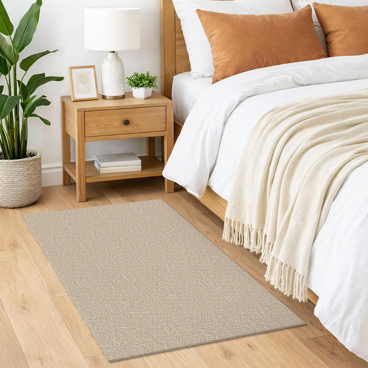 Lansny 2x3 ft Small Boho Washable Entryway Area Rug Non Slip Kitchen Runner