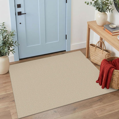 IOHOUZE Washable Area Rug 3x5 Non Slip Rubber Backed Woven Rugs for Entryway Rugs Indoor Outdoor Doormat Throw Rug Floor Carpet for Entrance Kitchen Front Door, Olive Green/Earthy Green