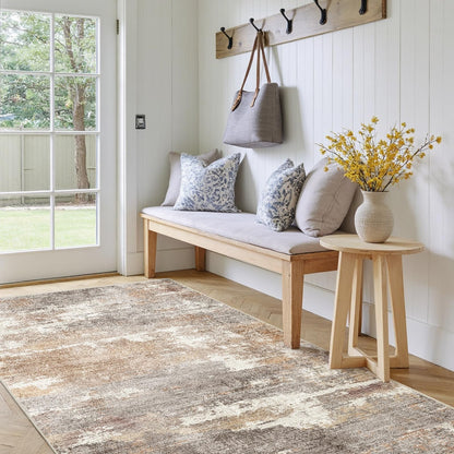 2'6"x8 Runner Rug Washable Moroccan: Non Slip Kitchen Long Floor Mat Gray