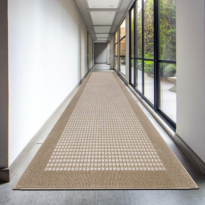 Ileading Laundry Room Runner Rug 2'x6' Non Slip Farmhouse Kitchen Floor Mats with Rubber Backing Machine Washable Beige Indoor Decor Carpet for Doormat Hallway Entryway Petmat Garage Balcony