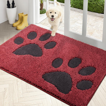 PURRUGS Dirt Trapping Door Mat Indoor Entrance, 32" x 47", Grey