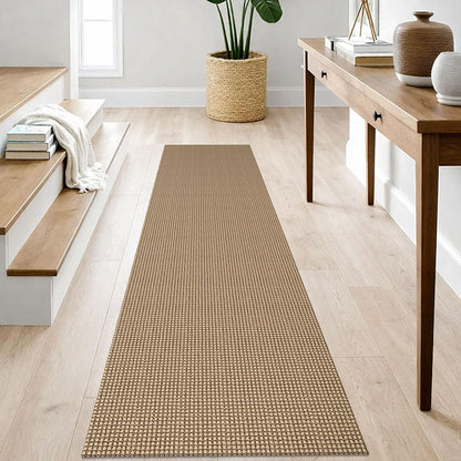 IOHOUZE Small Area Rug 2x3 Washable Woven Rugs for Entryway Non Slip Rubber Backed Front Door Rugs Indoor Doormat Throw Rug Floor Carpet for Entrance Kitchen, Cream/Beige