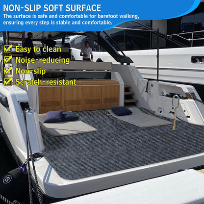 Self-Adhesive 1.9 ft x 7.8 ft Marine Carpet, Waterproof Boat Carpet, Suitable for Outdoor, Passageway, Indoor