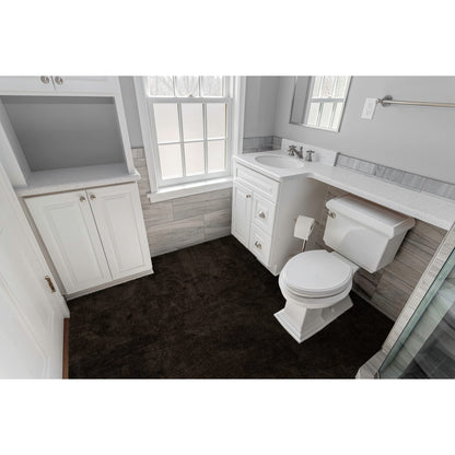 Garland Rug Room Size Bathroom Carpet 5 ft x 6 ft Platinum Gray – Soft, Plush, Absorbent, Quick-Dry, Durable Unbound Edges for Easy Cutting