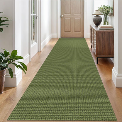 EARTHALL Woven Area Rug 3x5 Ft Washable Rugs for Entryway Braided Non Slip Rubber Backed Throw Rugs Door Mat Indoor Outdoor Entrance Cotton Carpet for Kitchen Foyer Front Door, Orange/Tan/Brown