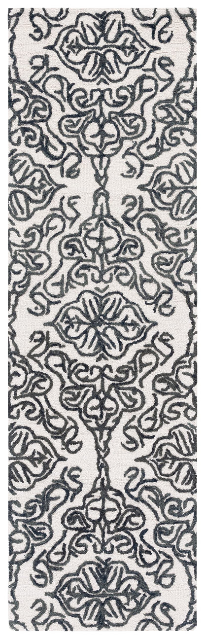 SAFAVIEH Blossom Collection Area Rug - 9' x 12', Beige & Ivory, Handmade Wool, Ideal for High Traffic Areas in Living Room, Bedroom (BLM112B)
