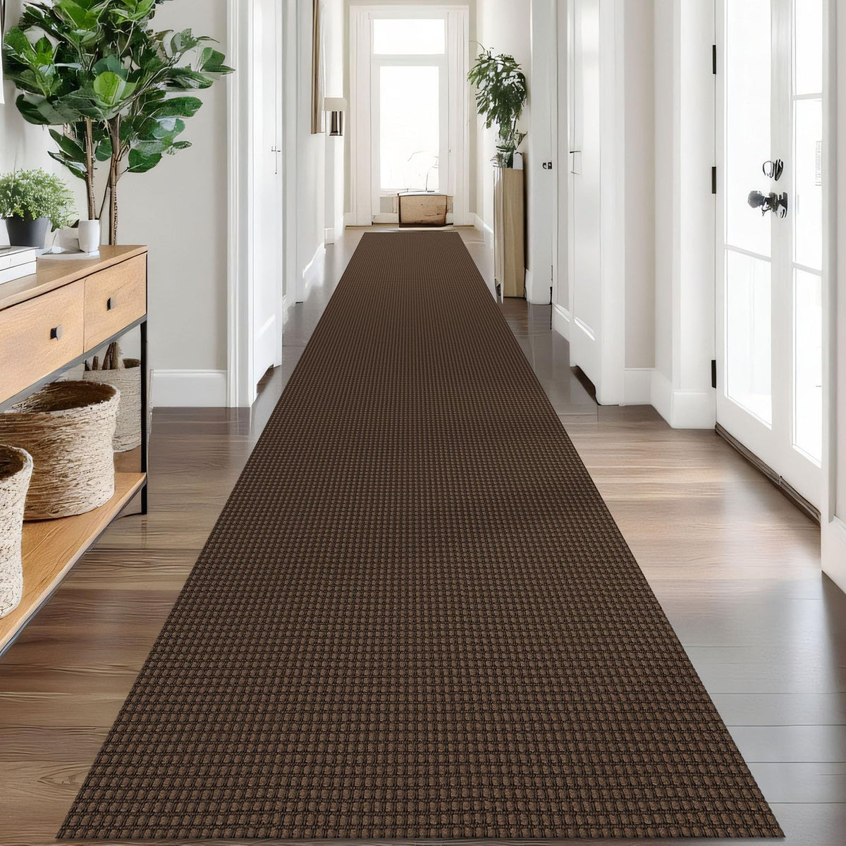 IOHOUZE Small Area Rug 2x3 Washable Woven Rugs for Entryway Non Slip Rubber Backed Front Door Rugs Indoor Doormat Throw Rug Floor Carpet for Entrance Kitchen, Cream/Beige
