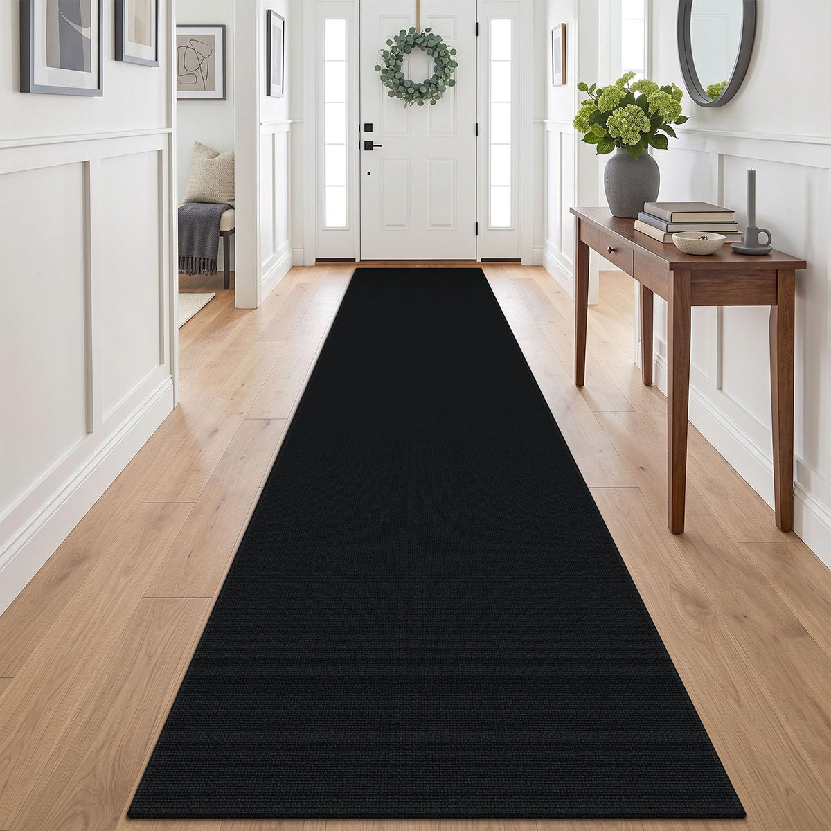 Lansny 2x3 ft Small Boho Washable Entryway Area Rug Non Slip Kitchen Runner