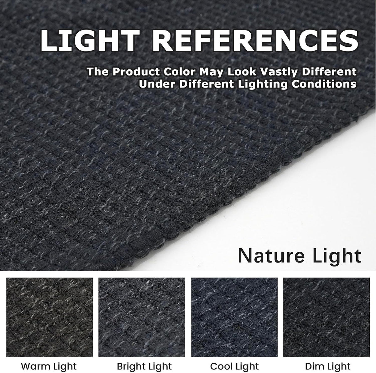 KOZYFLY Extra Long Runners for Hallways 3x20 ft Washable Kitchen Runner Non Slip Rubber Backed Hallway Rug Cotton Entryway Runner Rug Floor Carpet for Indoor Hall, Kitchen, Stair, Black/Dark Grey