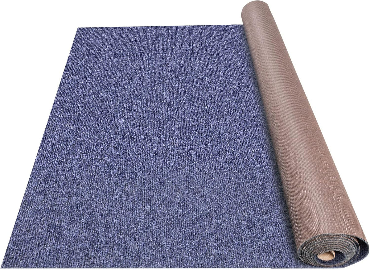 Happybuy 6 ft x 49 ft Deep Blue Marine Carpet for Boats Waterproof - 0.18" Thick Indoor Outdoor Rug Carpet Roll for Home Patio Porch Deck