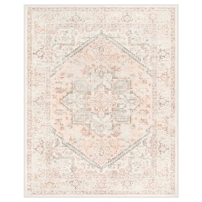 LIVEBOX Sage Washable Vintage Area Rug 3x5 Non-Slip