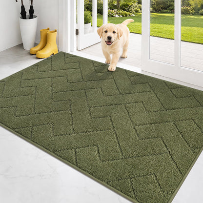 PURRUGS Dirt Trapping Door Mat Indoor Entrance, 32" x 47", Taupe