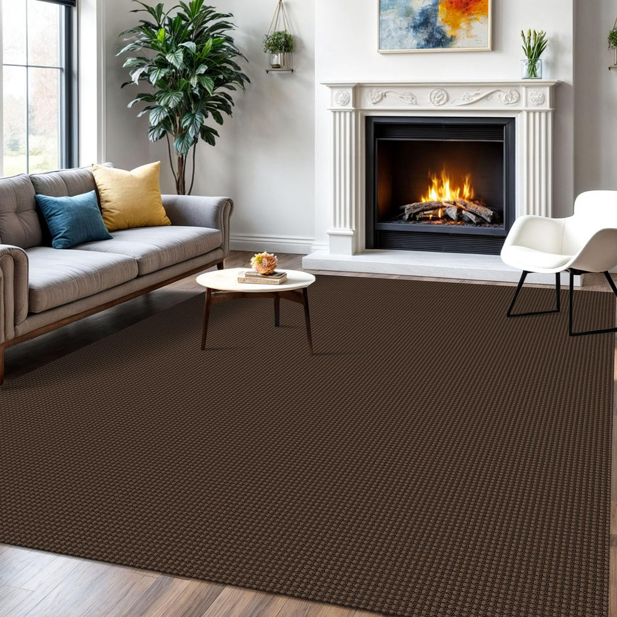 IOHOUZE Small Area Rug 2x3 Washable Woven Rugs for Entryway Non Slip Rubber Backed Front Door Rugs Indoor Doormat Throw Rug Floor Carpet for Entrance Kitchen, Cream/Beige