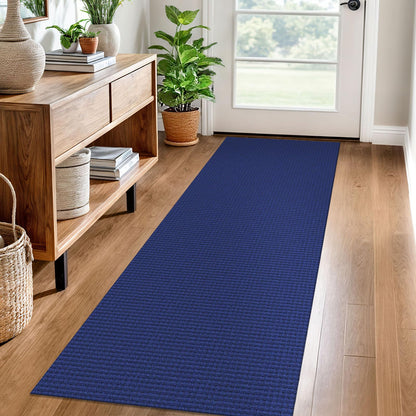 EARTHALL Woven Area Rug 3x5 Ft Washable Rugs for Entryway Braided Non Slip Rubber Backed Throw Rugs Door Mat Indoor Outdoor Entrance Cotton Carpet for Kitchen Foyer Front Door, Orange/Tan/Brown