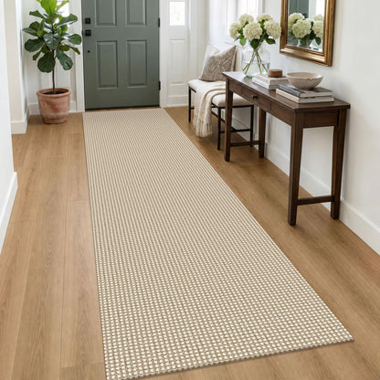 IOHOUZE Washable Area Rug 3x5 Non Slip Rubber Backed Woven Rugs for Entryway Rugs Indoor Outdoor Doormat Throw Rug Floor Carpet for Entrance Kitchen Front Door, Olive Green/Earthy Green