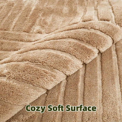 Brown Solid Area Rug 9x12 Large Washable Soft Rugs for Living Room