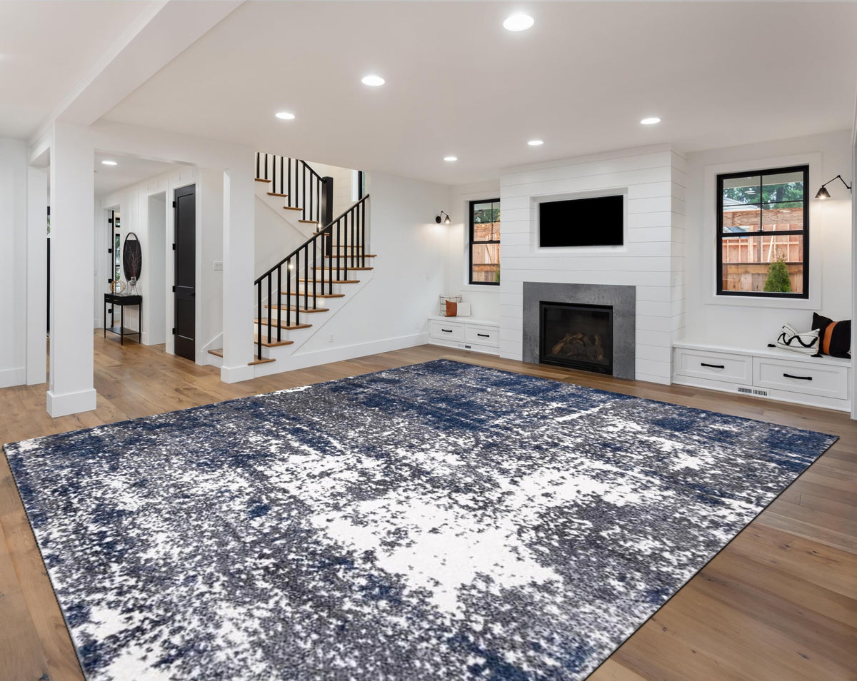 Keen Home Design Abstract Non-Shedding Area Rug, Soft Thick Pile, 10x14