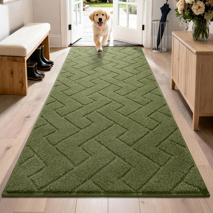 PURRUGS Dirt Trapping Door Mat Indoor Entrance, 32" x 47", Taupe