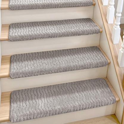 Domnesto Rounded Bullnose Carpet Stair Treads - 15 Pack, 36"