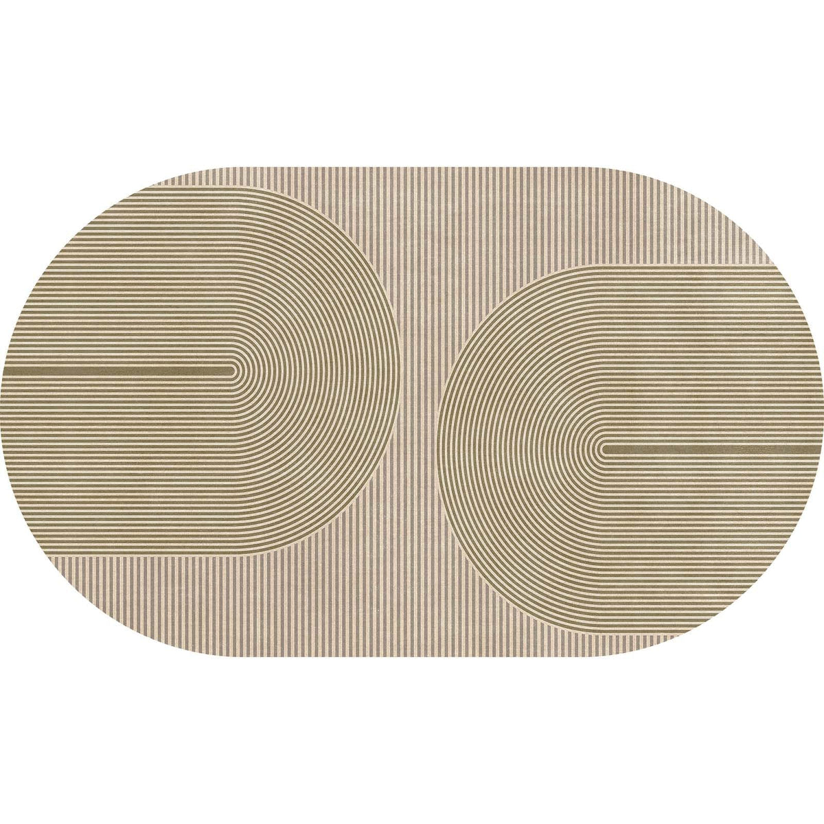 Easy Jute Rug for Pet Homes: 4x6 Outdoor Rug - Geometric Arch Pattern