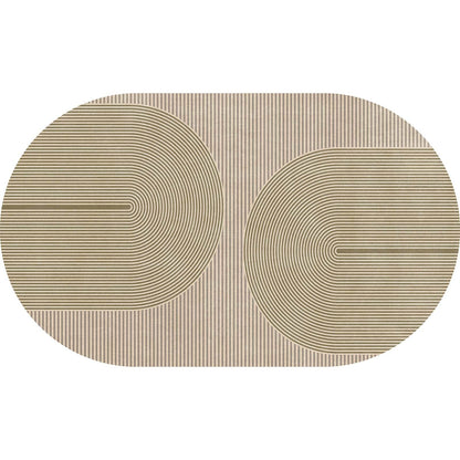 Easy Jute Rug for Pet Homes: 4x6 Outdoor Rug - Geometric Arch Pattern