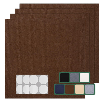 VallisCo 30 Pack Carpet Tile - 12” X 12” Self Adhesive Carpet Floor Tiles Anti-Slip Squares Peel and Stick Floor Tile DIY Installation for Bedroom (Dark Gray)