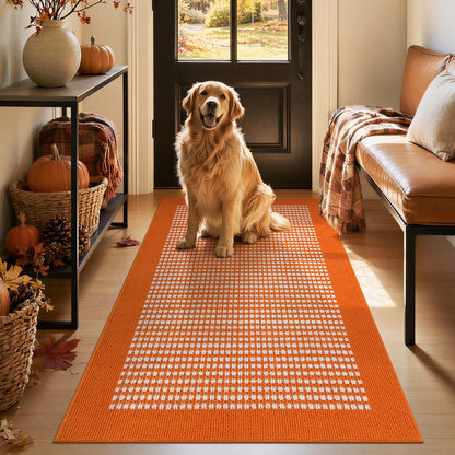 Ileading Laundry Room Runner Rug 2'x6' Non Slip Farmhouse Kitchen Floor Mats with Rubber Backing Machine Washable Beige Indoor Decor Carpet for Doormat Hallway Entryway Petmat Garage Balcony