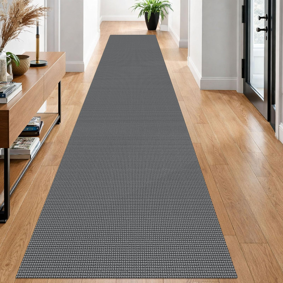 EARTHALL Woven Area Rug 3x5 Ft Washable Rugs for Entryway Braided Non Slip Rubber Backed Throw Rugs Door Mat Indoor Outdoor Entrance Cotton Carpet for Kitchen Foyer Front Door, Orange/Tan/Brown